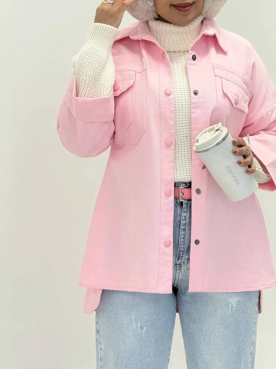 3565-مانتو کتان پیکو